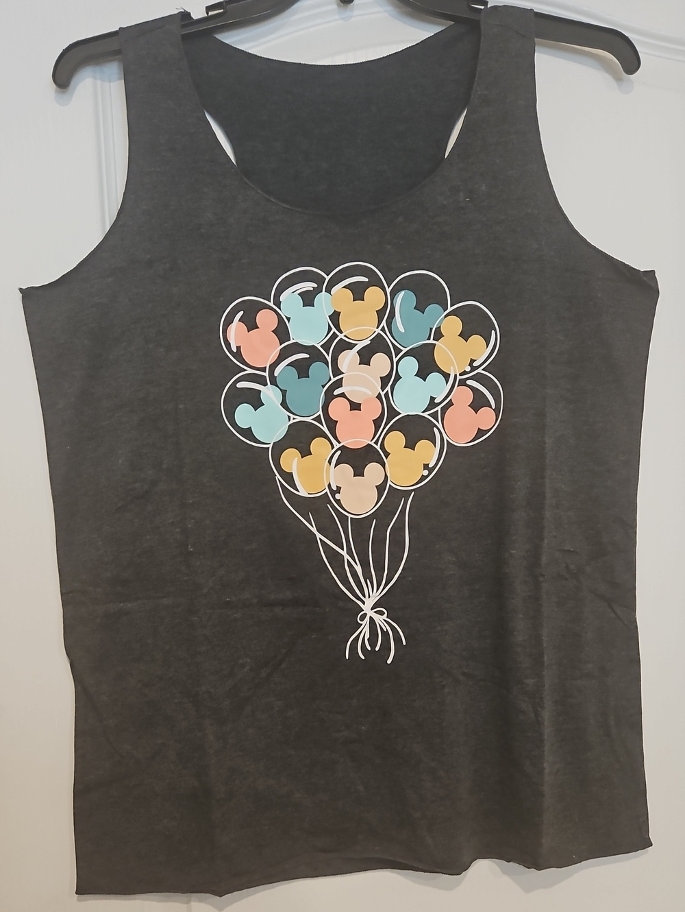 Graphic Tank Top with Colorful Balloon Mickey New